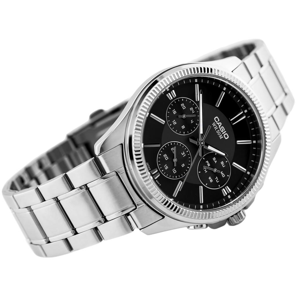 Đồng hồ nam dây kim loại Casio Standard chính hãng Anh Khuê MTP-1375D-1AVDF (42mm)