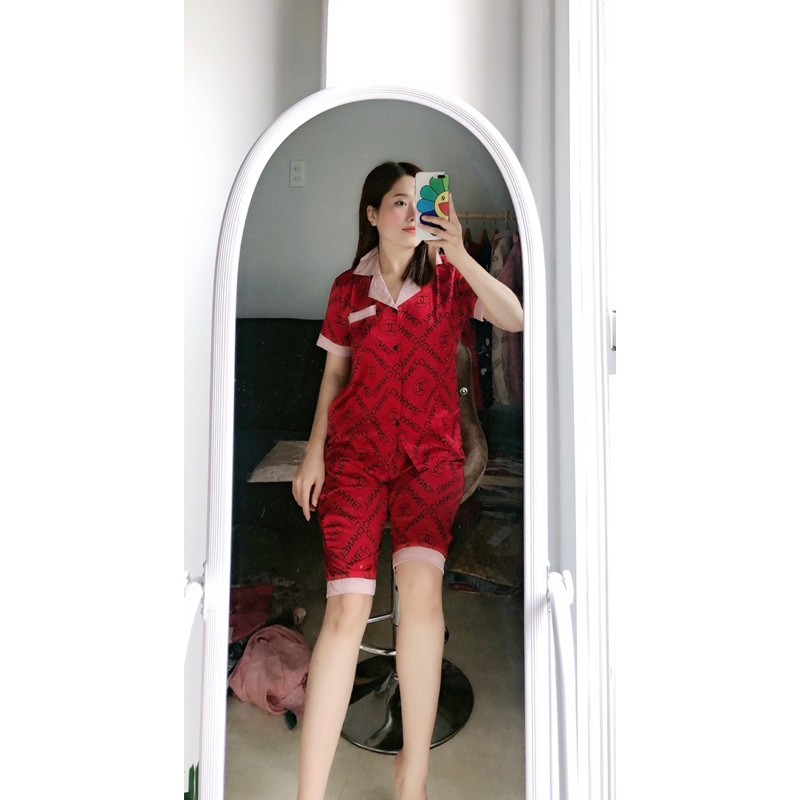 BỘ NGỐ CHANEL LỤA SATIN MỊN MÁT