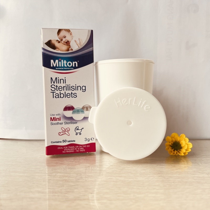Bộ tiệt trùng Cốc nguyệt san ( Dung dịch vệ sinh, viên tiệt trùng Milton, Cốc tiệt trùng Herlife)