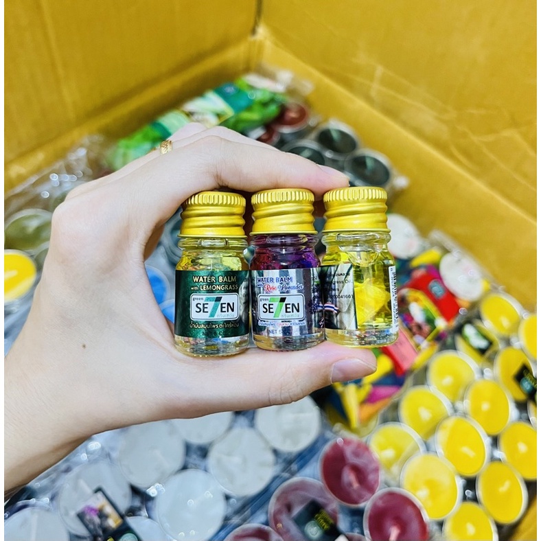 Dầu nước Green Se7en hương lavender, hương sả thơm dịu Thái Lan 5ml