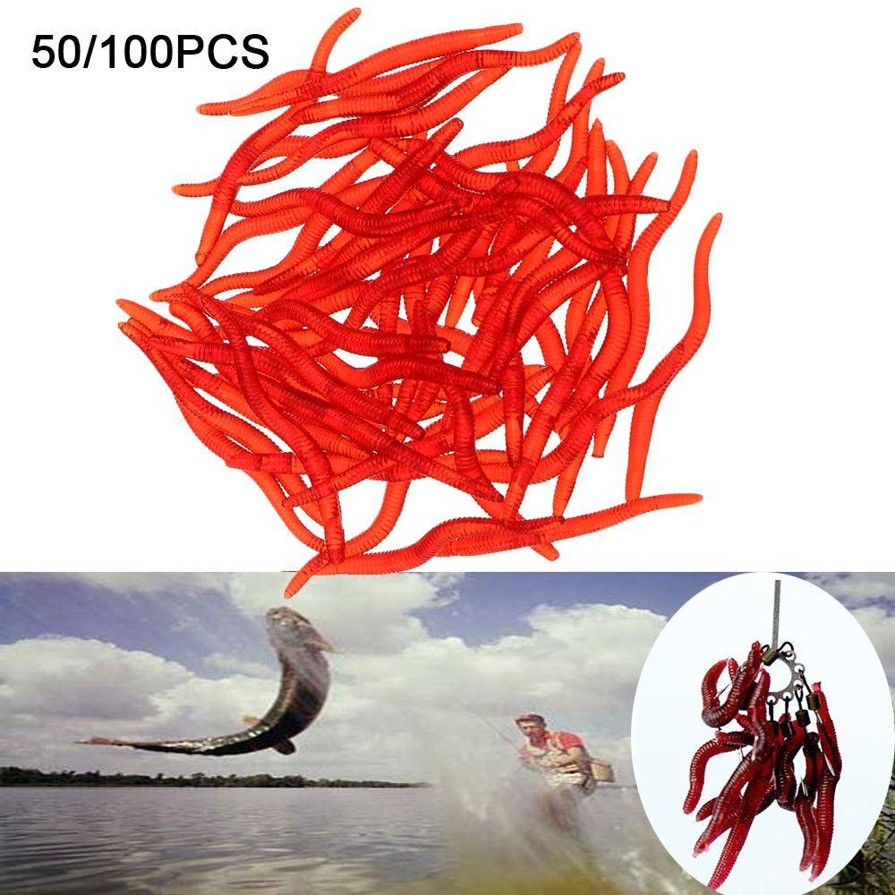 Set 50 / 100 Mồi Câu Cá Giả Bằng Silicone