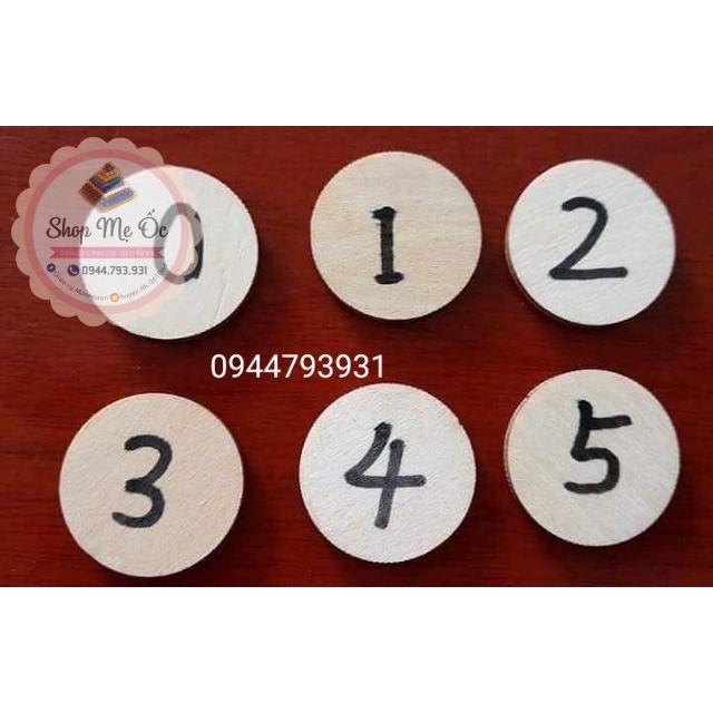 100 miếng gỗ tròn_ Size 4cm