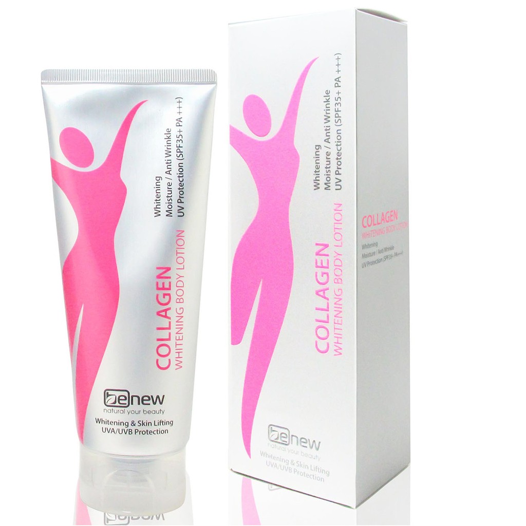 Combo Kem Dưỡng Thể Trắng Da Toàn Thân Body Collagen Benew Hàn quốc 200ml/Hộp