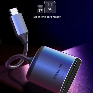 Hub đọc thẻ nhớ baseus enjoy 2 in 1 type-c to sd+tf chính hãng