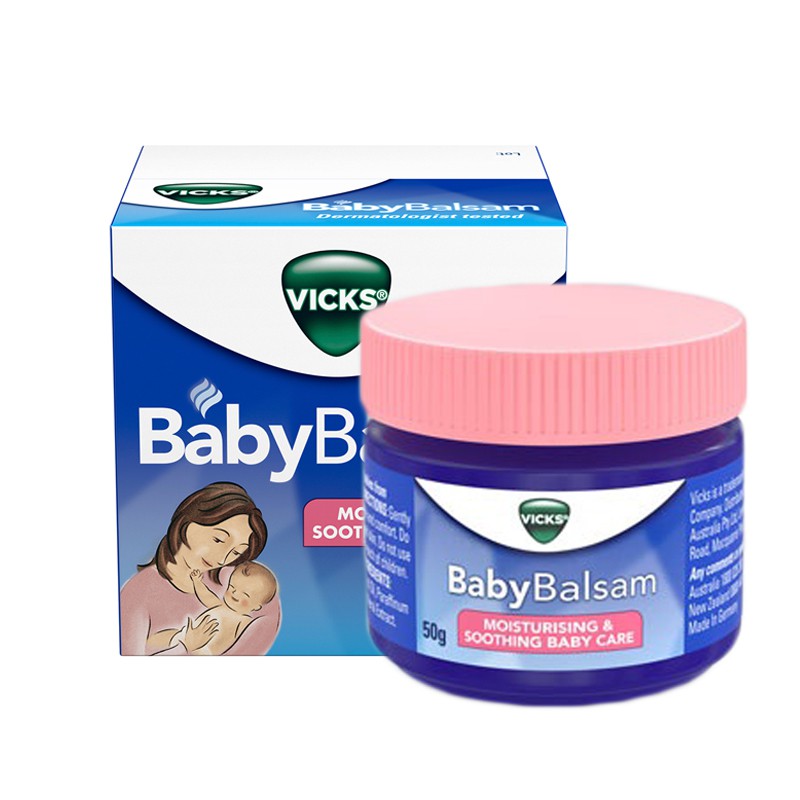 Vick Baby Balsam – Dầu thoa giữ ấm, giúp giảm ho, sổ mũi, ngạt mũi cho trẻ