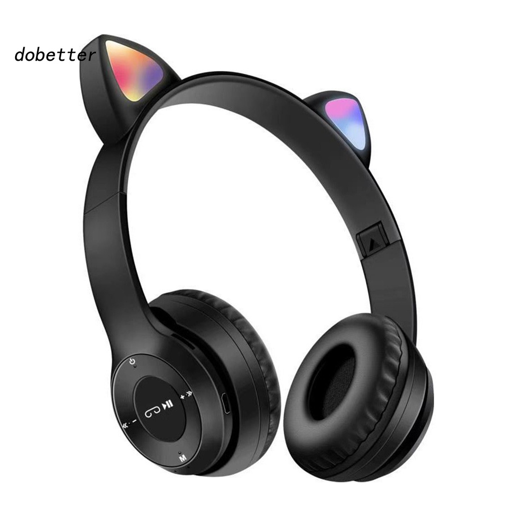 Tai nghe không dây kết nối Bluetooth 5.0 hình tai mèo cho trẻ em