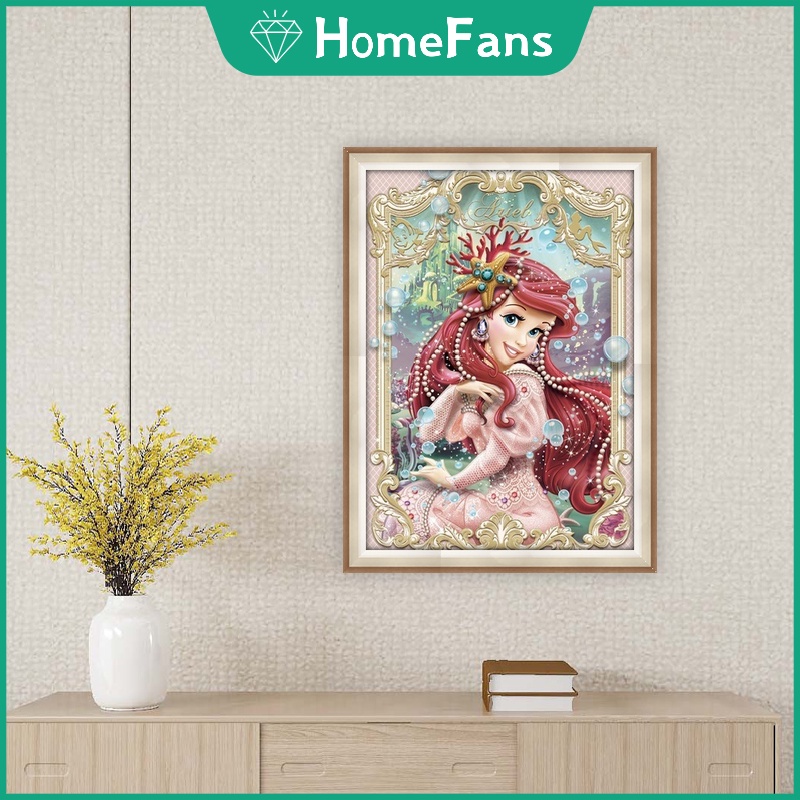 Bộ Tranh Đính Đá 5D Tự Làm 30x40cm / 40x50cm Họa Tiết Hoạt Hình Độc Đáo Trang Trí Nhà Cửa
