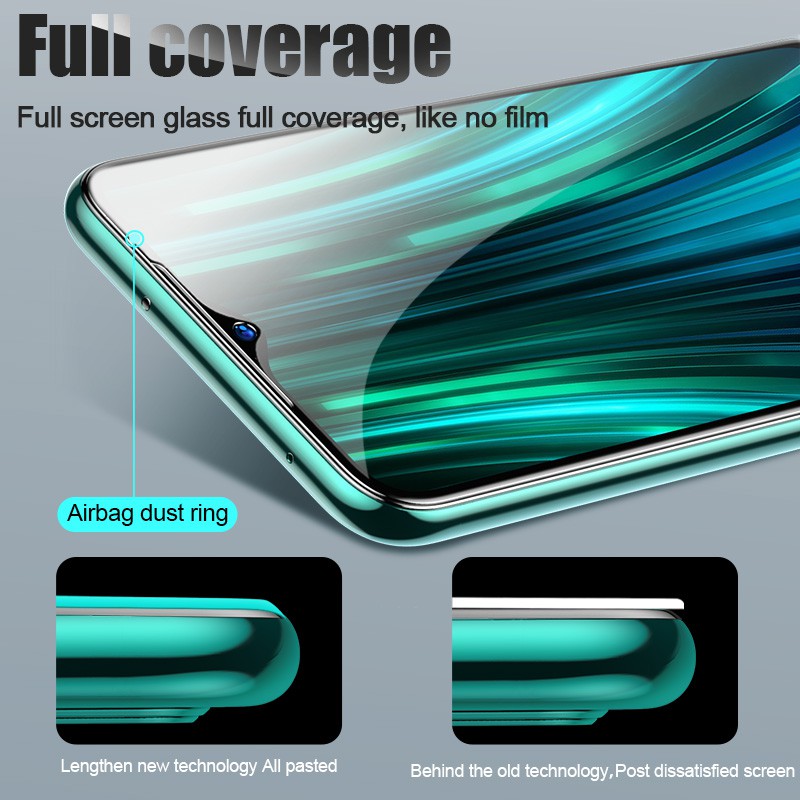 Kính cường lực toàn màn hình 21D cho Xiaomi Redmi Note 5 6 7 8 9 10 11 10S 9i 4X 4A 8A 8T 9T K20 K30