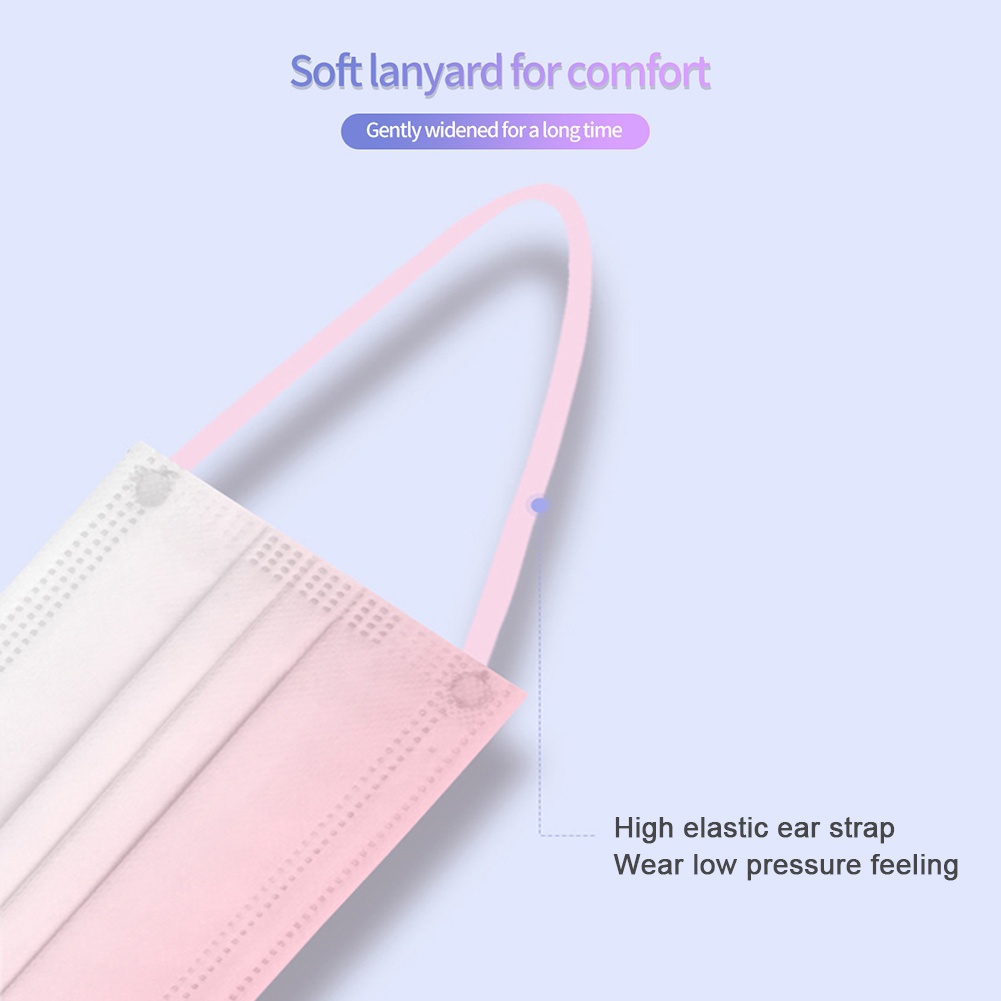 10 cái mặt nạ gradient khuôn mặt người lớn KF94 mặt nạ