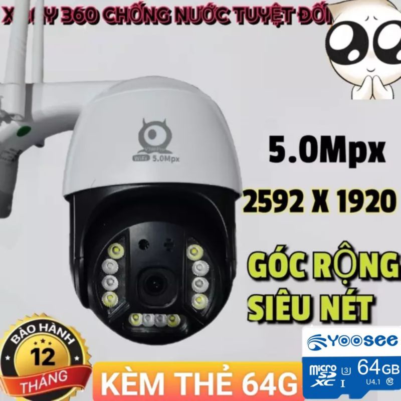 camera ngoài trời v380 pro c15 mẫu mới - TẶNG KÈM THẺ NHỚ 64G