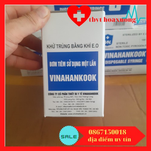 [giá tốt]Bơm Tiêm Vinahannkook 1ml ( Hộp 100 )