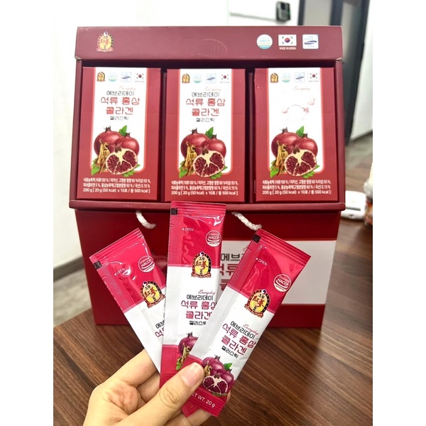 THẠCH COLLAGEN LỰU HỒNG SÂM
