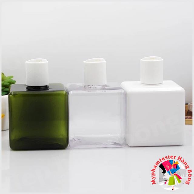 Chai chiết PETG 250ml dạng nắp bật