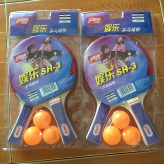Vợt bóng bàn sh-3 + kèm 3 quả bóng