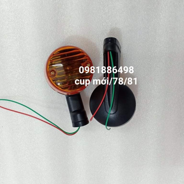 Cặp đèn xi nhan sau tay đen xe CUB đời mới, CUB 78, 81.