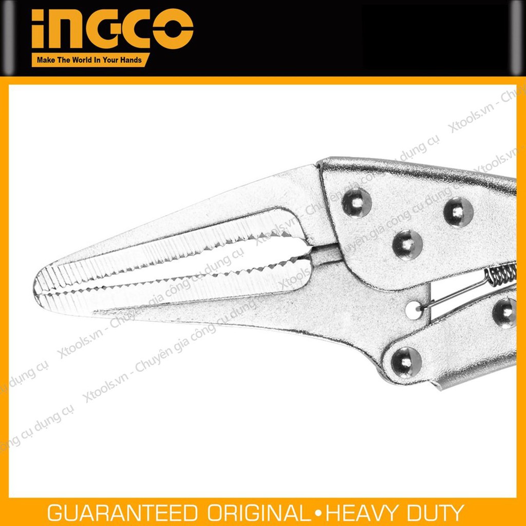 Kìm bấm mỏ dài cao cấp INGCO HLNP0209 kềm siêu cứng chống rỉ sét cong vênh trong quá trình sử dụngg dụng cụ cơ khí