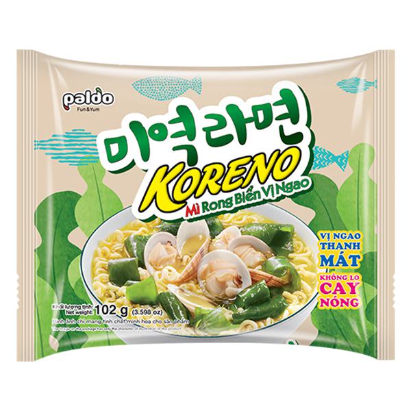 COMBO 5 Gói Mì Koreno Rong Biển Vị Ngao 102G