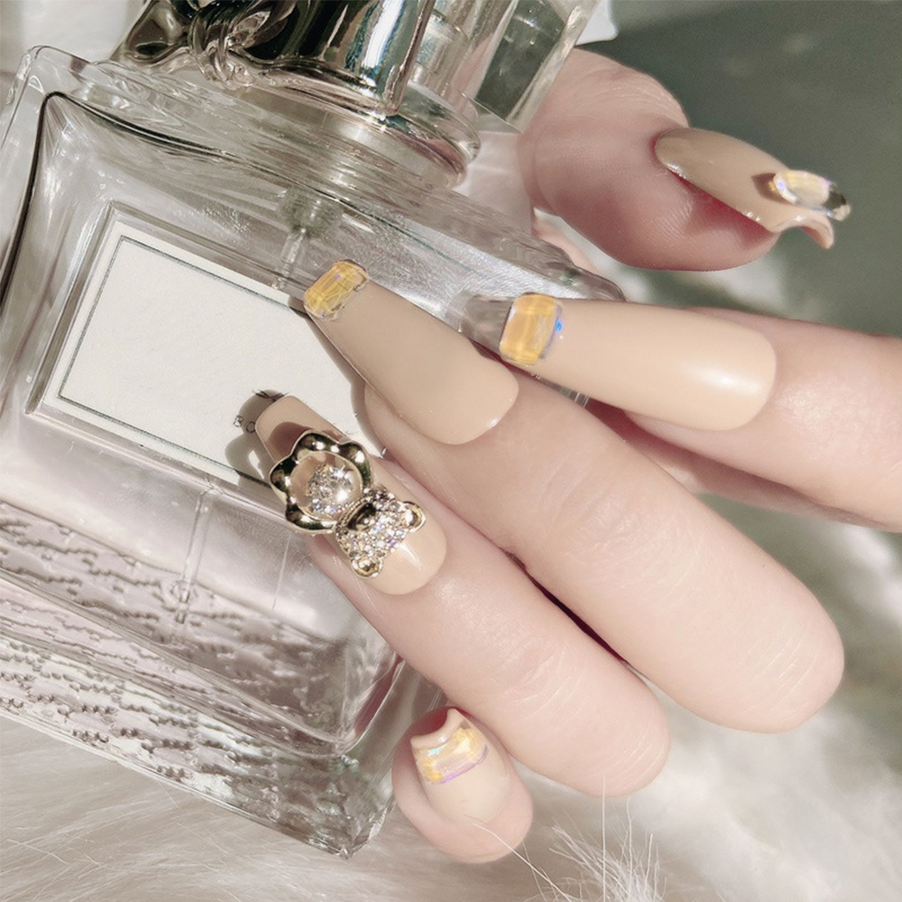 (Hàng Mới Về) Phụ Kiện Trang Trí Móng Tay Nghệ Thuật Hình Gấu 3d Diy