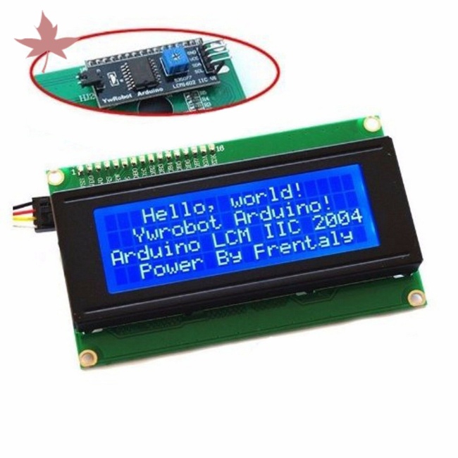 Mô đun màn hình hiển thị LCD màu xanh dương IIC/I2C/TWI 2004 204 20X4 dành cho Arduino