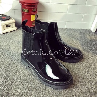 [CÓ SẴN] 🍁 Giày boot cổ cao chelsea classic bóng 🍂 (Tài khoản Shopee duy nhất: gothic.cosplay )