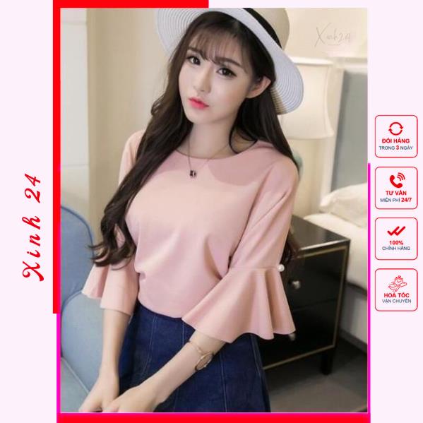 ÁO SƠ MI TAY LOE CÁCH ĐIỆU SIÊU XINH