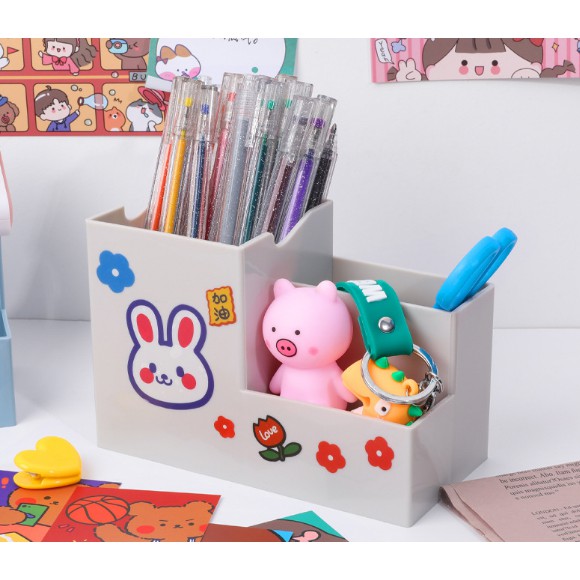 Set Hình Dán Sticker Gấu Thỏ DIY Trang Trí Cực Dễ Thương Trang Trí Tủ, Kệ, Sổ, Điện Thoại,...