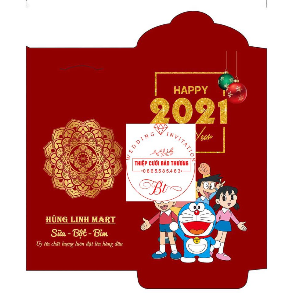 LÌ XÌ IN  LOGO, ĐỊA CHỈ, THÔNG TIN CƠ QUAN, TRƯỜNG HỌC, DOANH NGHIỆP, THEO YÊU CẦU