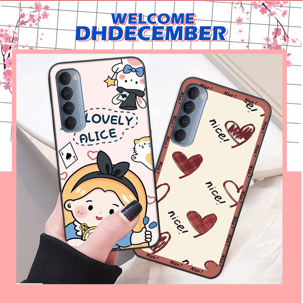 Ốp lưng Oppo RENO 4 PRO in hình nice ,good luck happy ốp xinh viền dẻo đẹp chất