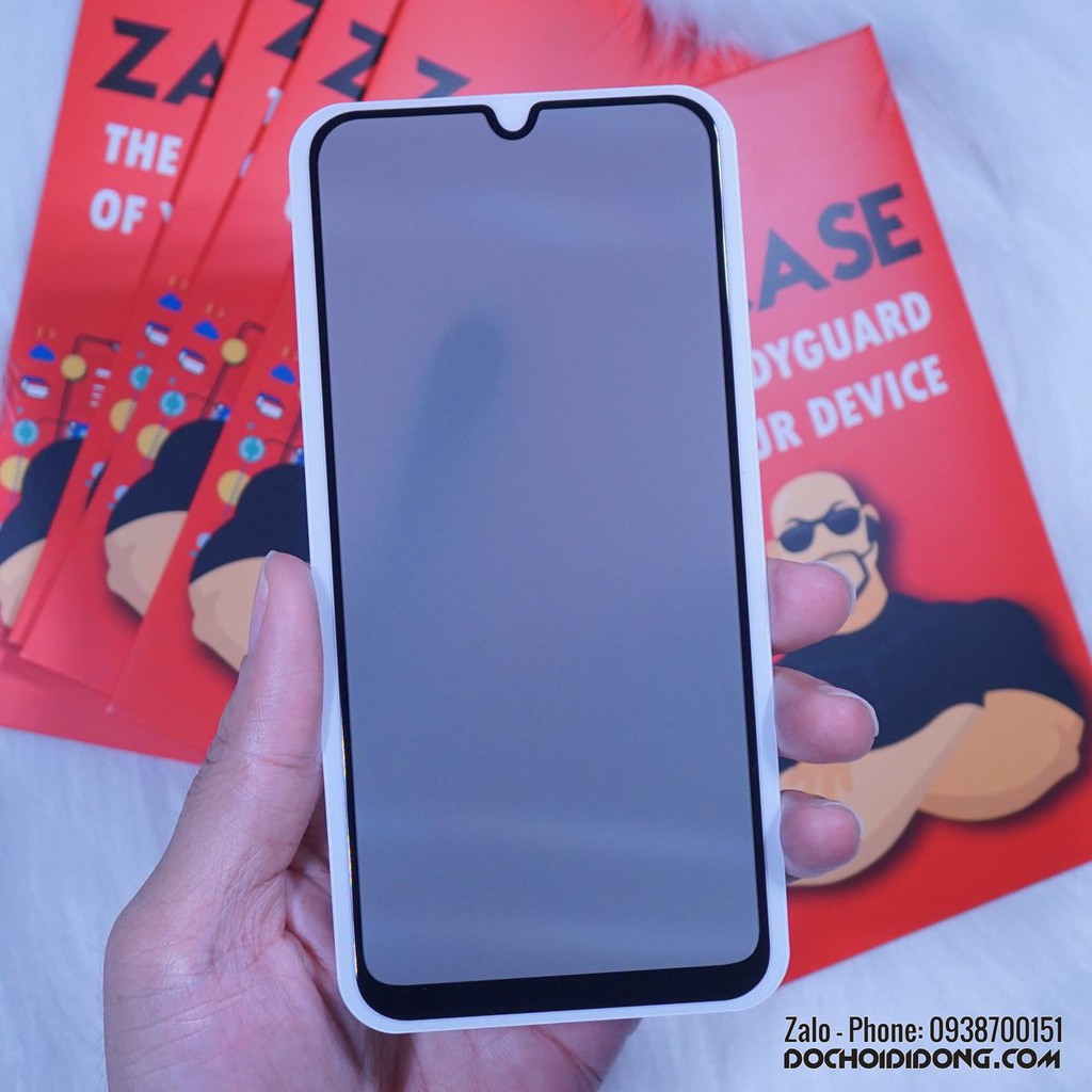Miếng dán cường lực chống nhìn trộm Samsung A50 Zacase full màn hình