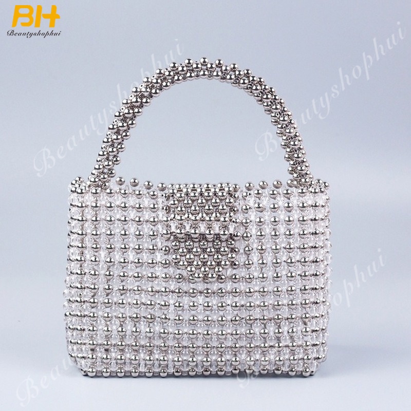 Túi Xách Đính Ngọc Trai Thủ Công Thời Trang 2022 Cho Nữ