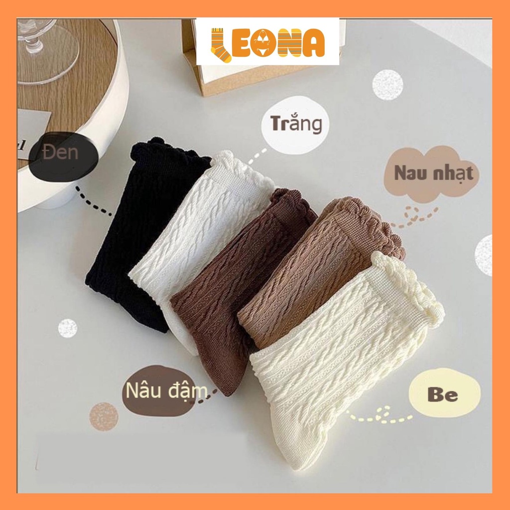 Tất bèo nhún cổ cao phong cách lolita điệu đà TL229