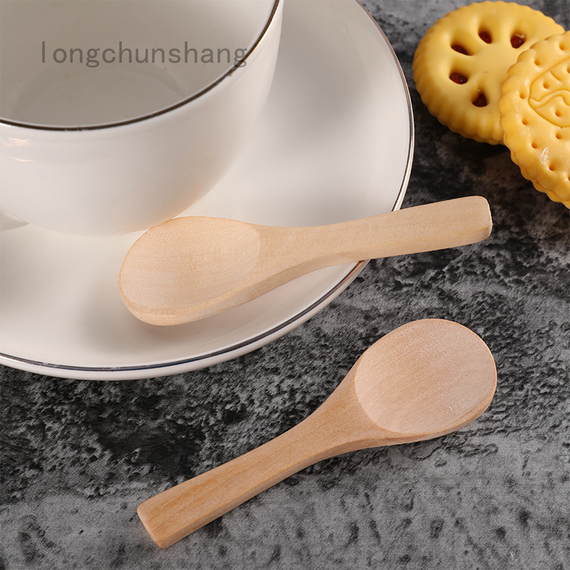 Set 30 Muỗng Gỗ Mini Tự Nhiên Tiện Dụng