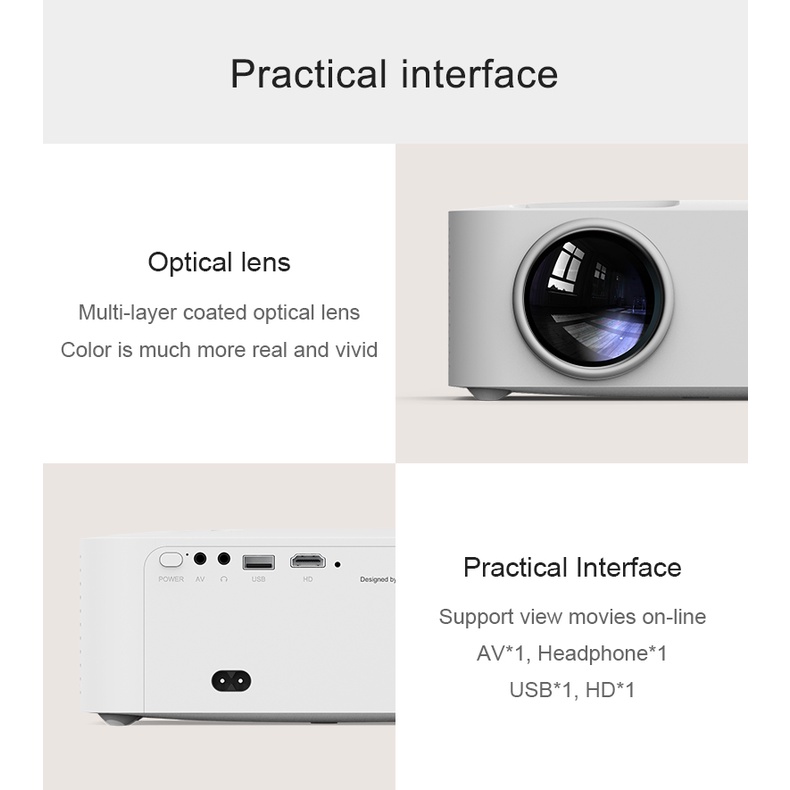Máy Chiếu Wanbo X1 Pro Sử Dụng Android 9.0- Hàng Chính Hãng- BH 12 tháng