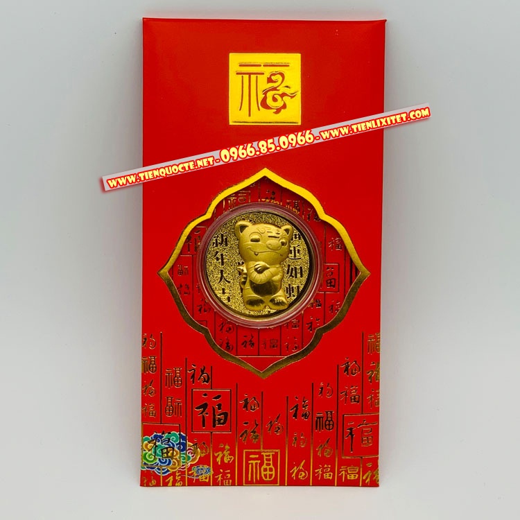 Bao lì xì 2022 con hỗ cọp Nhâm dần (M2)