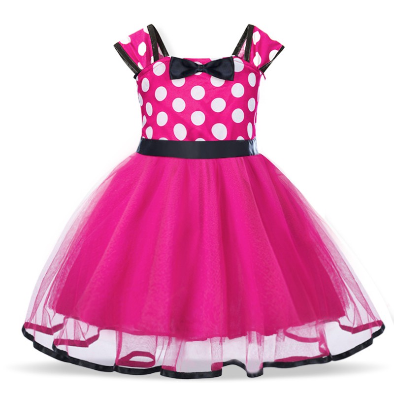 Đầm Hóa Trang Chuột Minnie Cho Bé Gái