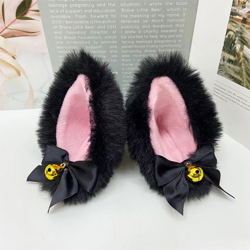 Kẹp Tóc Hình Tai Mèo Hoạt Hình Phong Cách Lolita