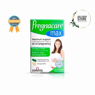 Vitamin cho bà bầu Pregnacare Max bổ sung đầy đủ dinh dưỡng cho mẹ và bé không gây nóng và táo bón hộp 84 viên