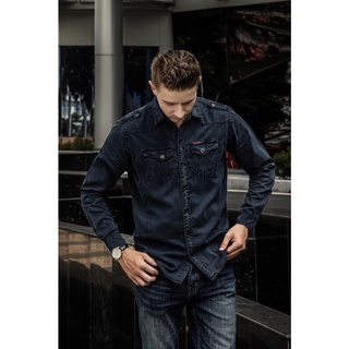 Áo Sơ Mi Denim Just Men cá tính thu hút