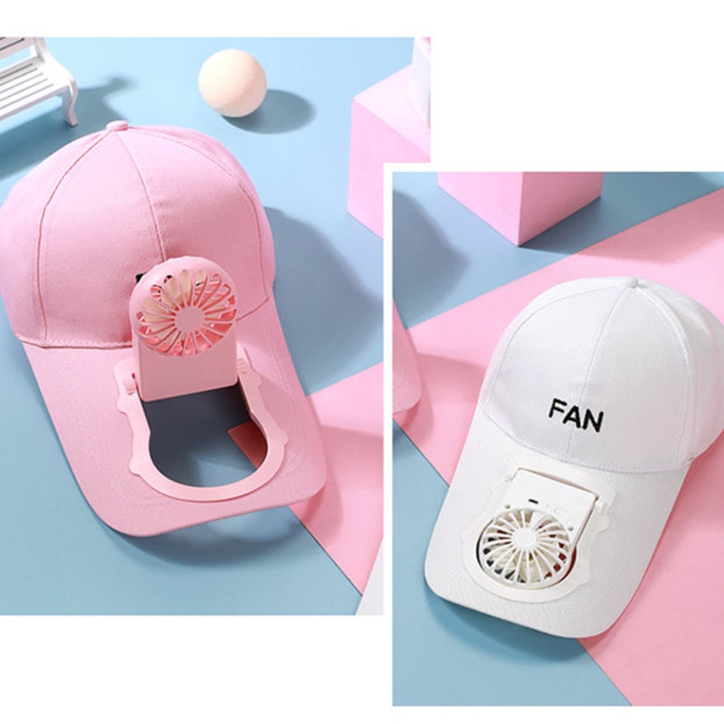 Mũ Lưỡi Trai Có Quạt Sạc USB Có Thể Điều Chỉnh Tốc Độ Tiện Dụng
