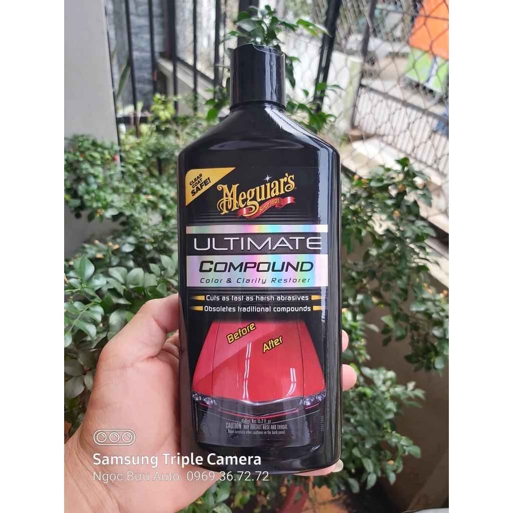 MEGUIAR'S XI ĐÁNH BÓNG BỀ MẶT SƠN XE Ô TÔ (XI BƯỚC 1) - ULTIMATE COMPOUND - G17216, 450 ML