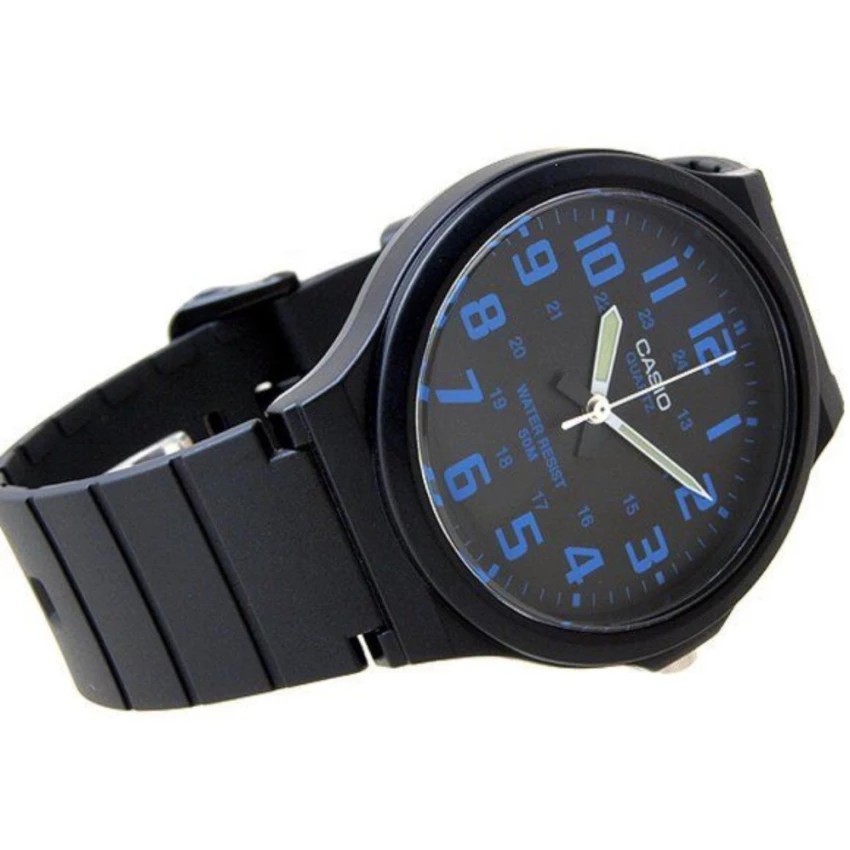 Đồng hồ nam dây nhựa Casio chính hãng Anh Khuê MW-240-2BVDF