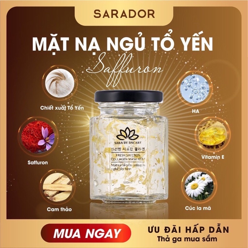 MẶT NẠ YẾN TƯƠI COLLAGEN GIÚP DƯỠNG DA GIẢM THÂM MỤN NÁM, ĐỀU MÀU DA