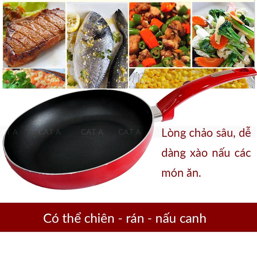 Chảo chống dính hợp kim , chảo bếp từ cao cấp TFFP-525-24 Tiện ích phù hợp với căn bếp của mọi nhà