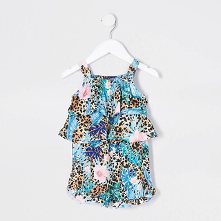 (auth) Jumpsuit River Island da báo xách tay