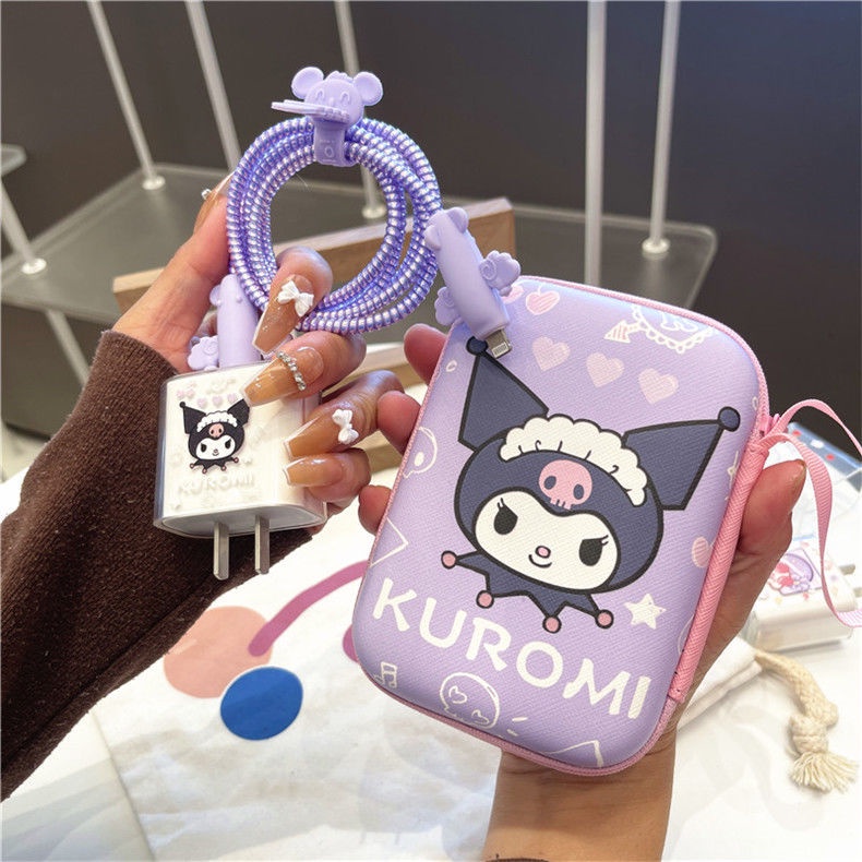 Vỏ Bảo Vệ Hộp Sạc Tai Nghe IPhone 11 12 18W-20W Bằng Silicon Họa Tiết Hoạt Hình Chú Gấu &amp; Dâu Tây