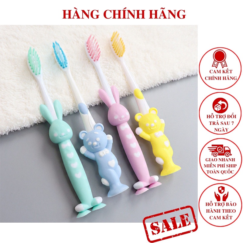 [Xả Lỗ] Set 4 Bàn Chải Đánh Răng Cho Bé 1- 4 tuổi - Bàn Chải Đánh Răng Xuất Nhật Mềm Mịn