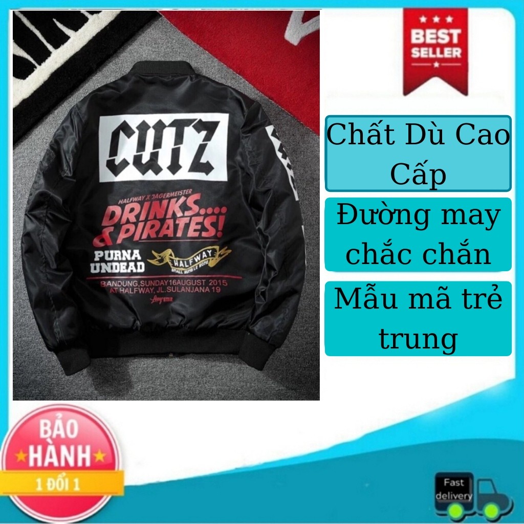 Áo Khoác Nam - Áo Khoác Dù CUTZ Họa Tiết Cá Tính Phong Cách Trẻ Trung | BigBuy360 - bigbuy360.vn