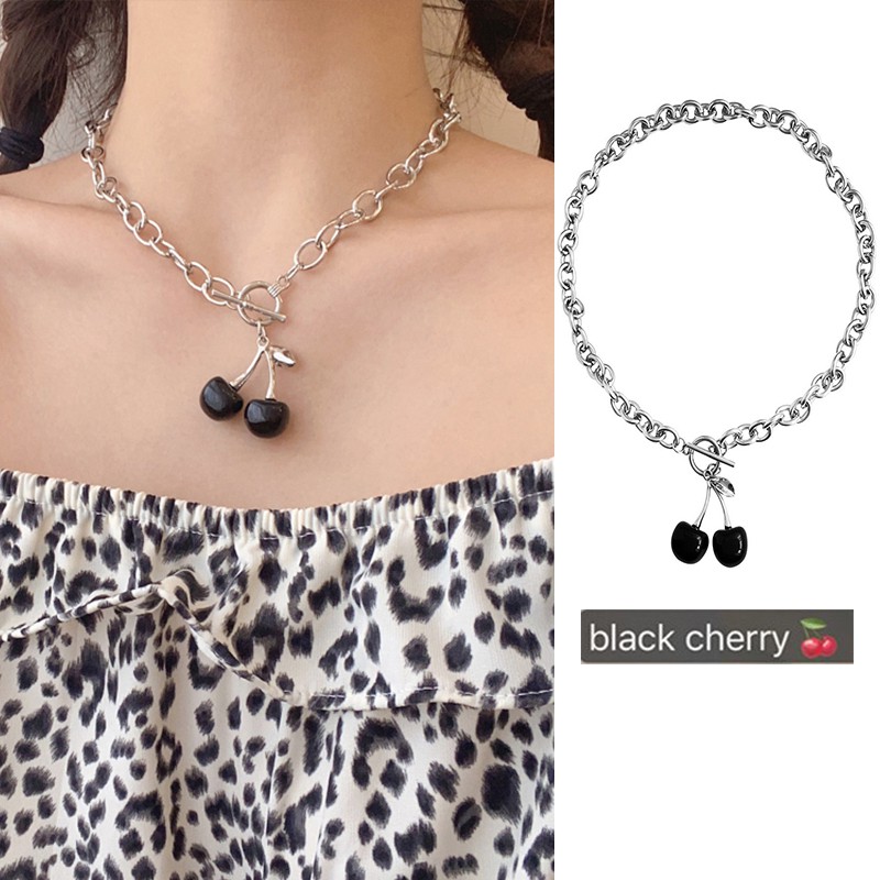 Vòng Cổ Mặt Hình Trái Cherry Xinh Xắn Dành Cho Nữ
