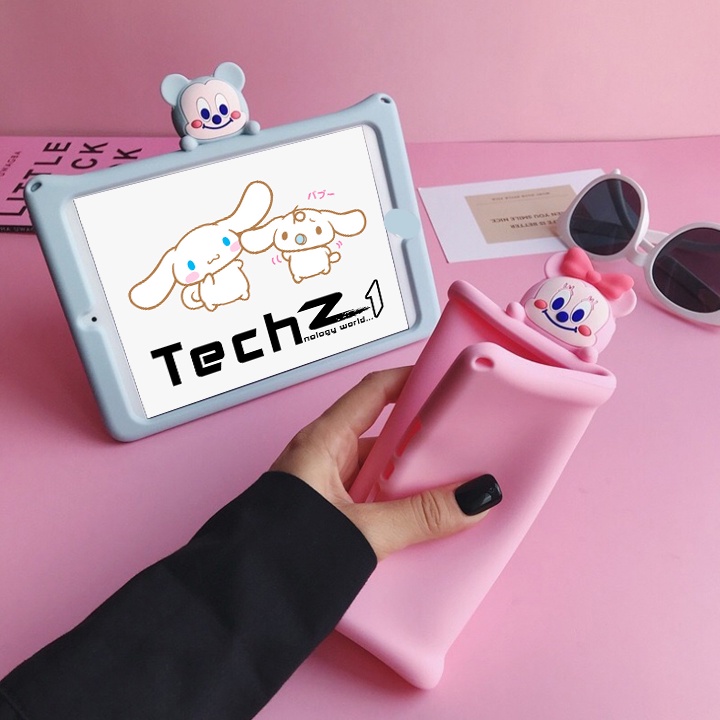 [Nhiều Màu] Ốp Lưng iPad mini, iPad Air, iPad Pro silicon hình thú dễ thương cho Bé - Mã TZAT911