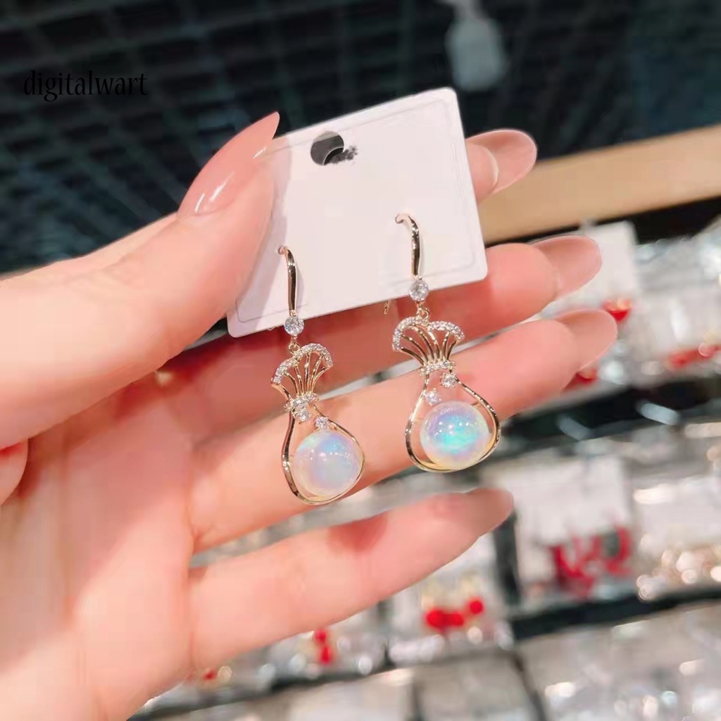 Kỹ Thuật Số| 1 Đôi Bông Tai Hình Túi Tiền Nữ Tính